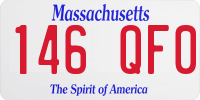 MA license plate 146QF0