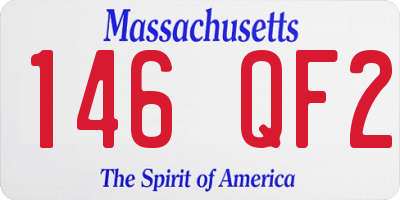 MA license plate 146QF2