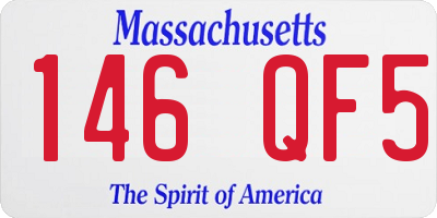 MA license plate 146QF5