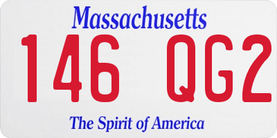 MA license plate 146QG2