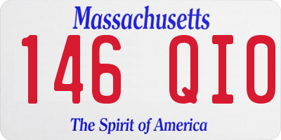MA license plate 146QI0