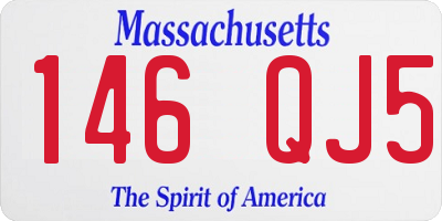 MA license plate 146QJ5