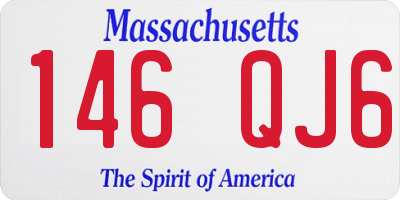 MA license plate 146QJ6