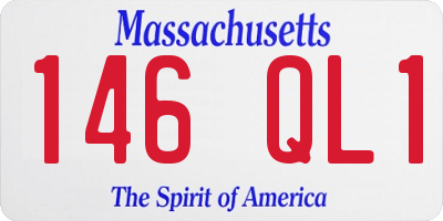 MA license plate 146QL1