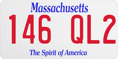 MA license plate 146QL2
