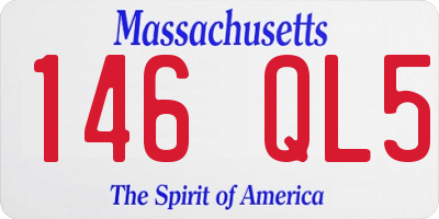 MA license plate 146QL5