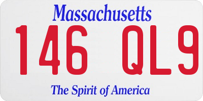 MA license plate 146QL9