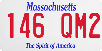 MA license plate 146QM2