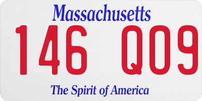 MA license plate 146QO9