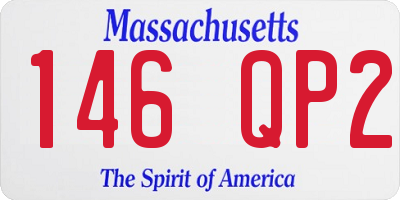 MA license plate 146QP2