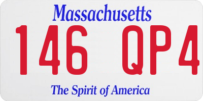 MA license plate 146QP4