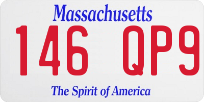 MA license plate 146QP9