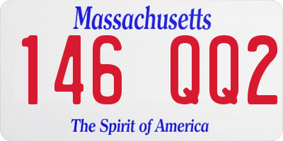 MA license plate 146QQ2