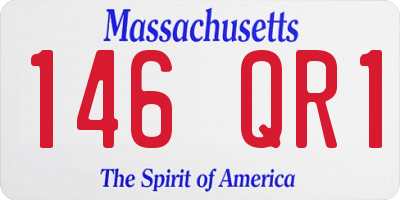 MA license plate 146QR1