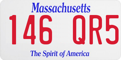 MA license plate 146QR5