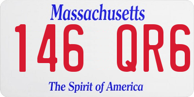 MA license plate 146QR6