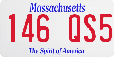 MA license plate 146QS5