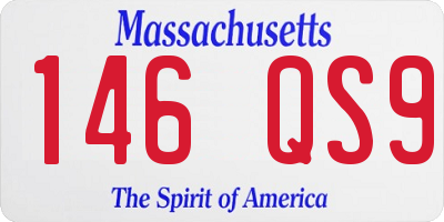 MA license plate 146QS9