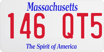 MA license plate 146QT5