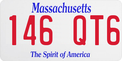 MA license plate 146QT6