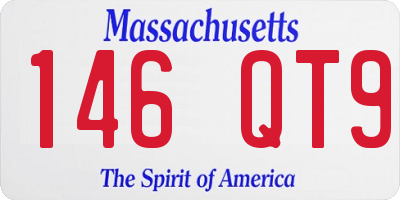 MA license plate 146QT9