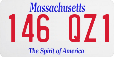 MA license plate 146QZ1