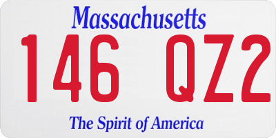 MA license plate 146QZ2