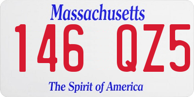 MA license plate 146QZ5