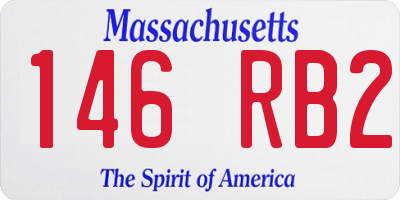 MA license plate 146RB2