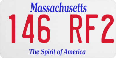 MA license plate 146RF2