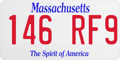 MA license plate 146RF9