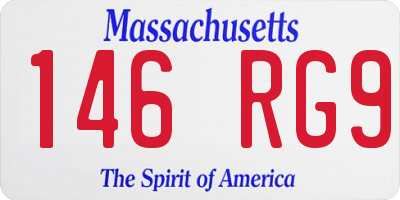 MA license plate 146RG9
