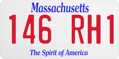 MA license plate 146RH1