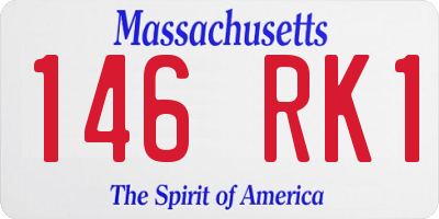 MA license plate 146RK1