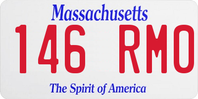 MA license plate 146RM0