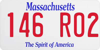 MA license plate 146RO2