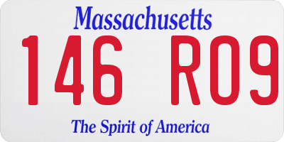 MA license plate 146RO9