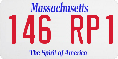MA license plate 146RP1