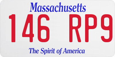 MA license plate 146RP9