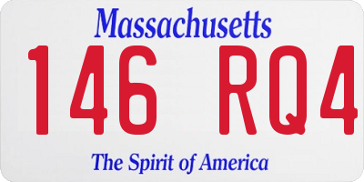 MA license plate 146RQ4