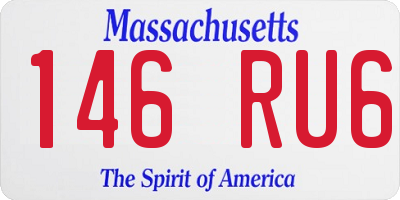 MA license plate 146RU6