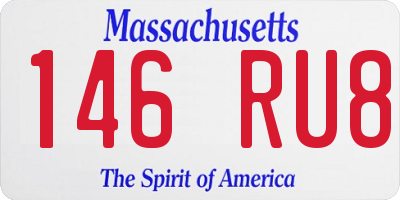 MA license plate 146RU8