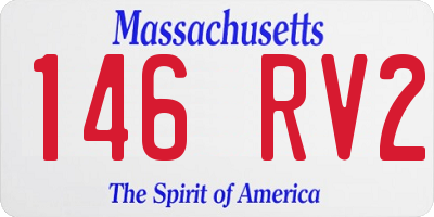 MA license plate 146RV2