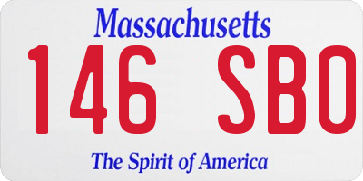 MA license plate 146SB0