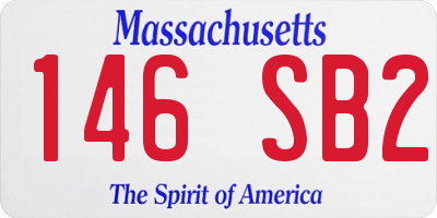 MA license plate 146SB2