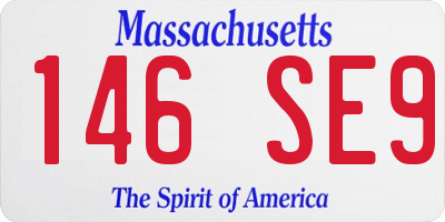 MA license plate 146SE9