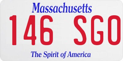 MA license plate 146SG0