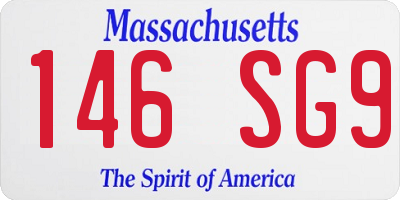 MA license plate 146SG9