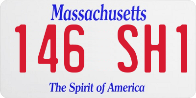 MA license plate 146SH1