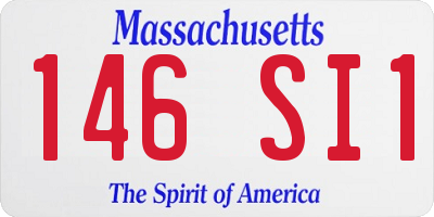 MA license plate 146SI1